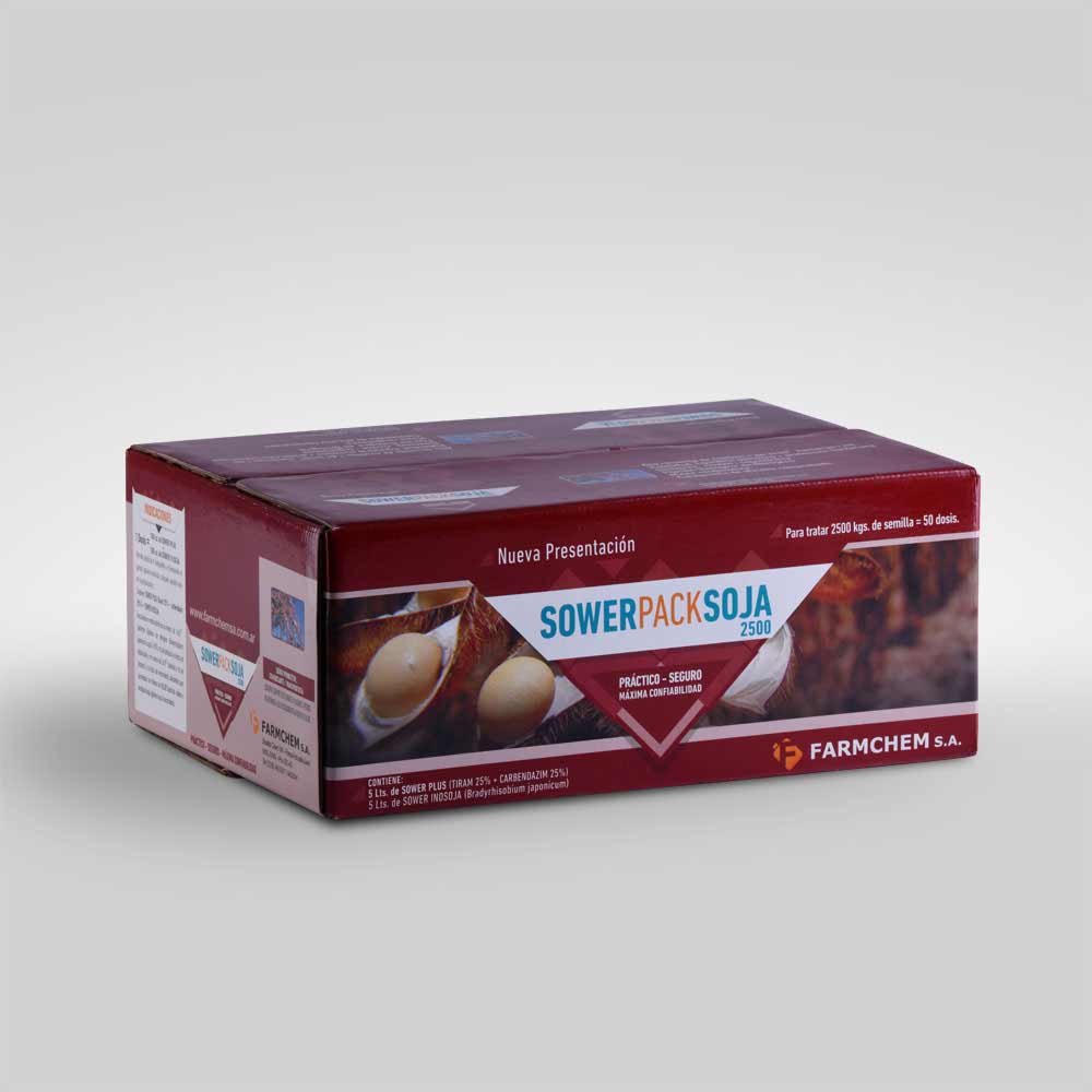 Caja para inoculantes para Soja