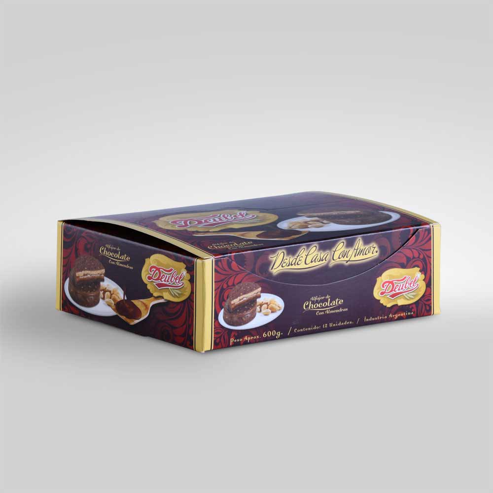 Caja display exhibidora para alfajores