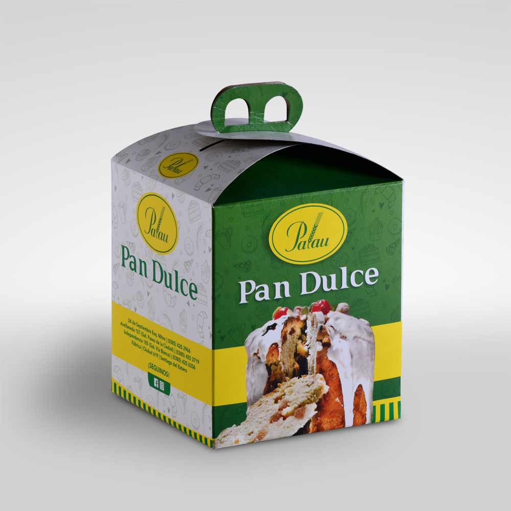 Caja para pandulce artesanal