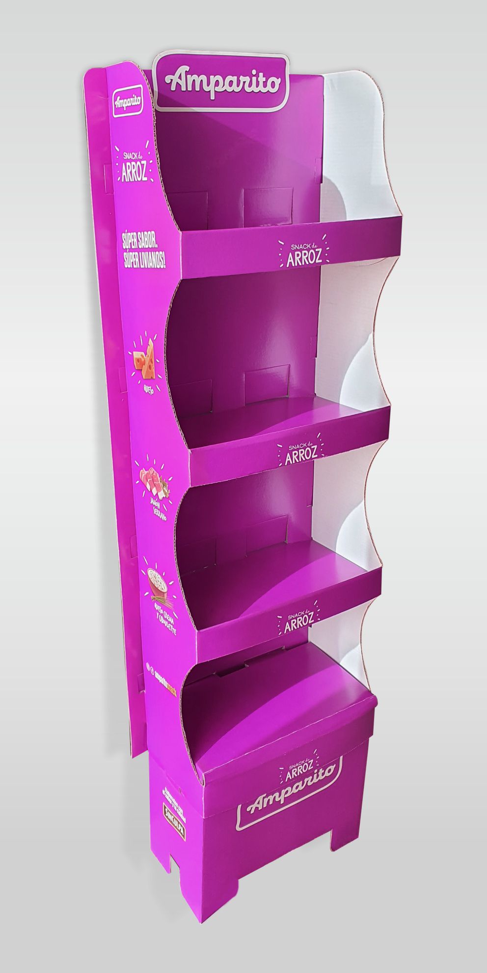 Exhibidor POP. Point of Purchace. 